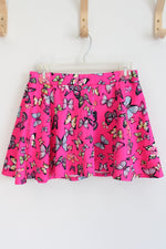 Justice Hot Pink Butterfly Mini Skirt | Youth 16