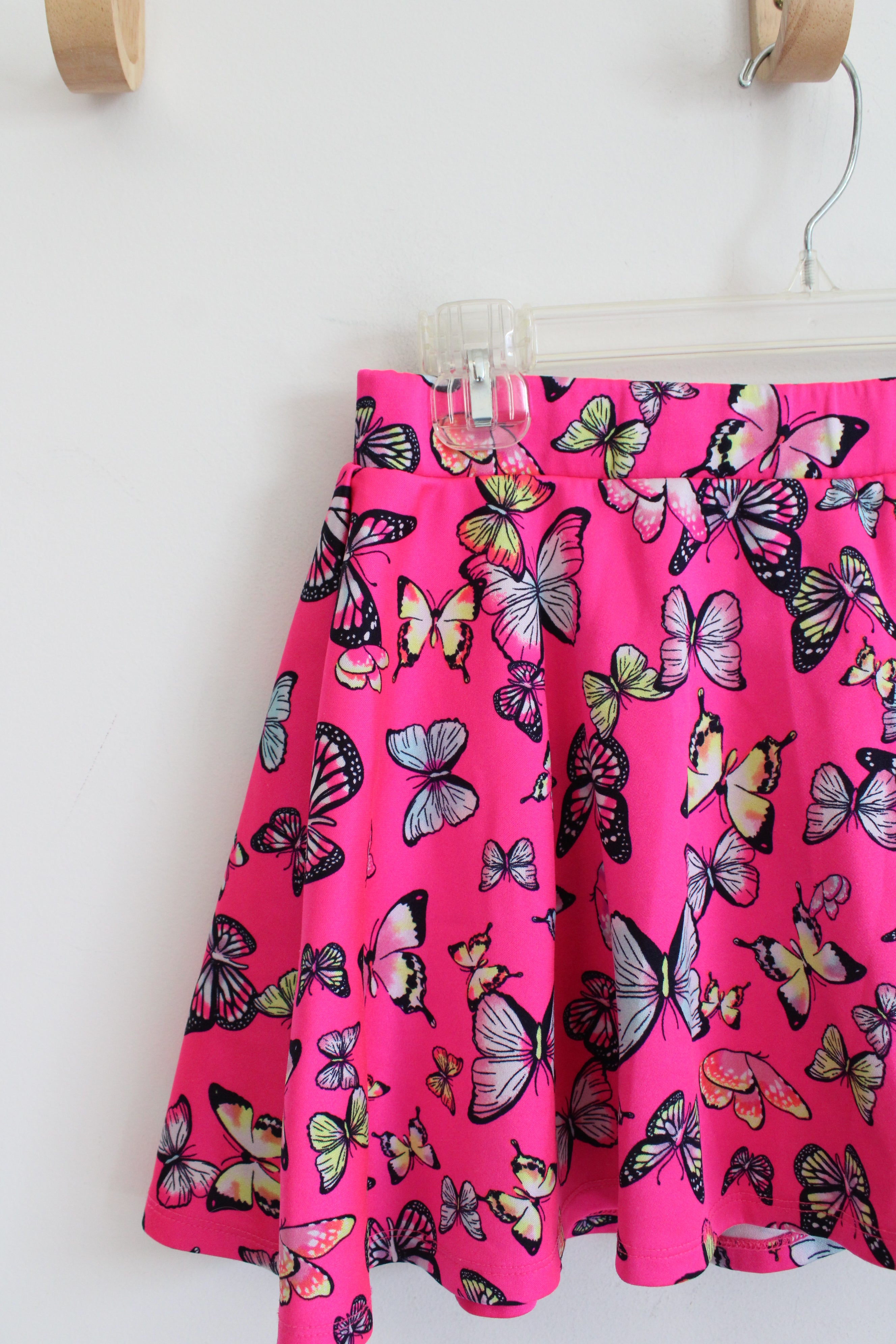 Justice Hot Pink Butterfly Mini Skirt | Youth 16