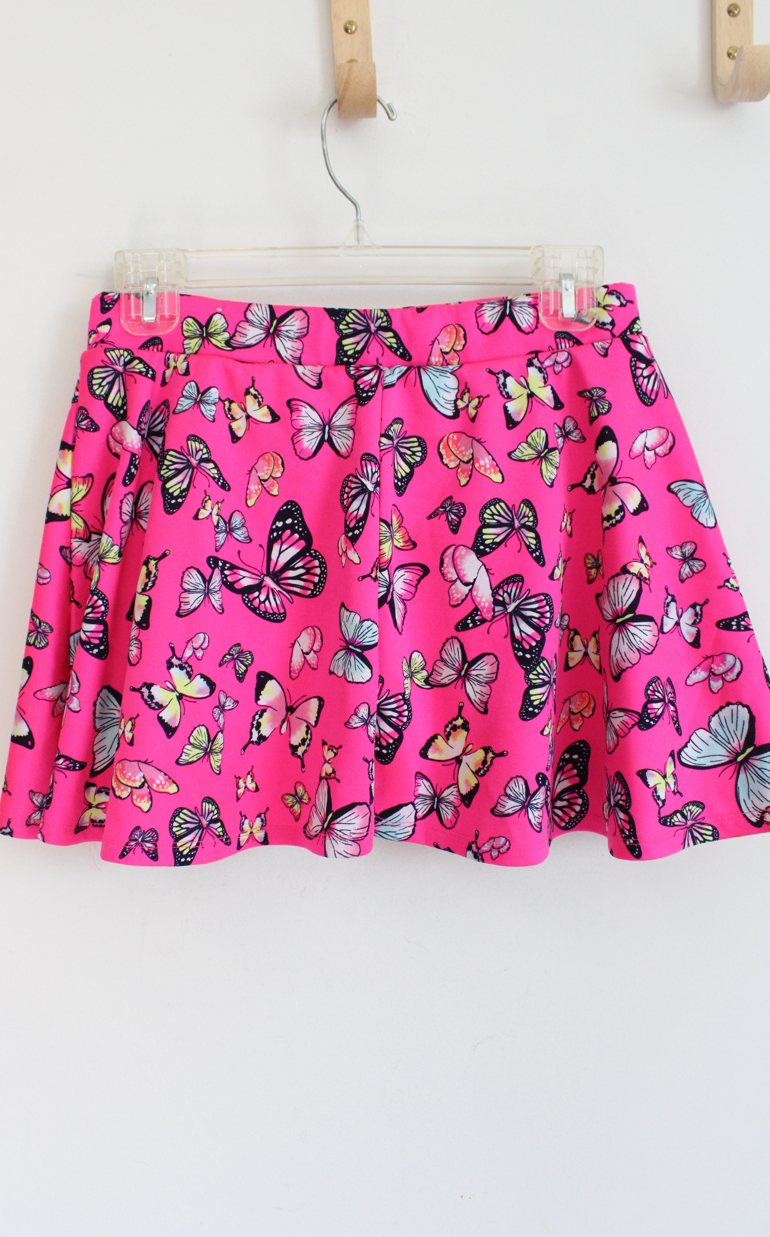 Justice Hot Pink Butterfly Mini Skirt | Youth 16