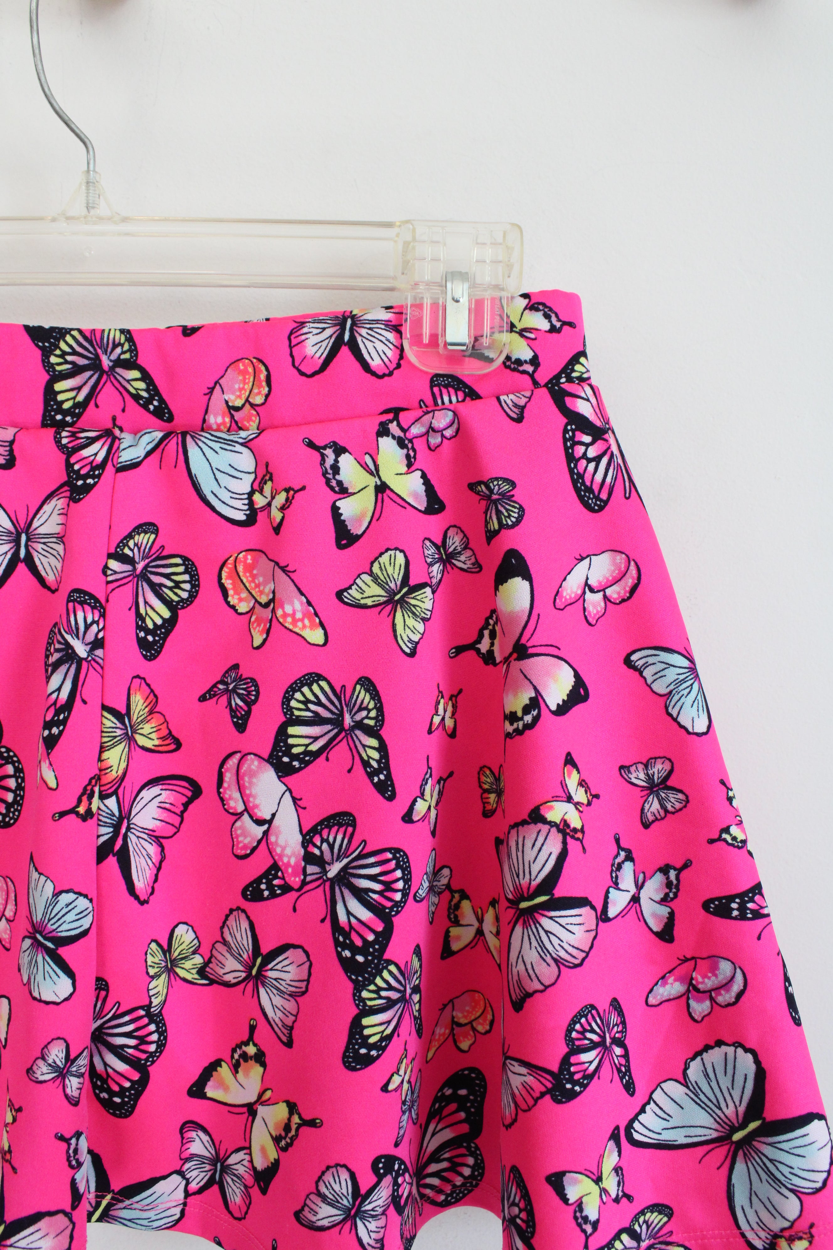 Justice Hot Pink Butterfly Mini Skirt | Youth 16