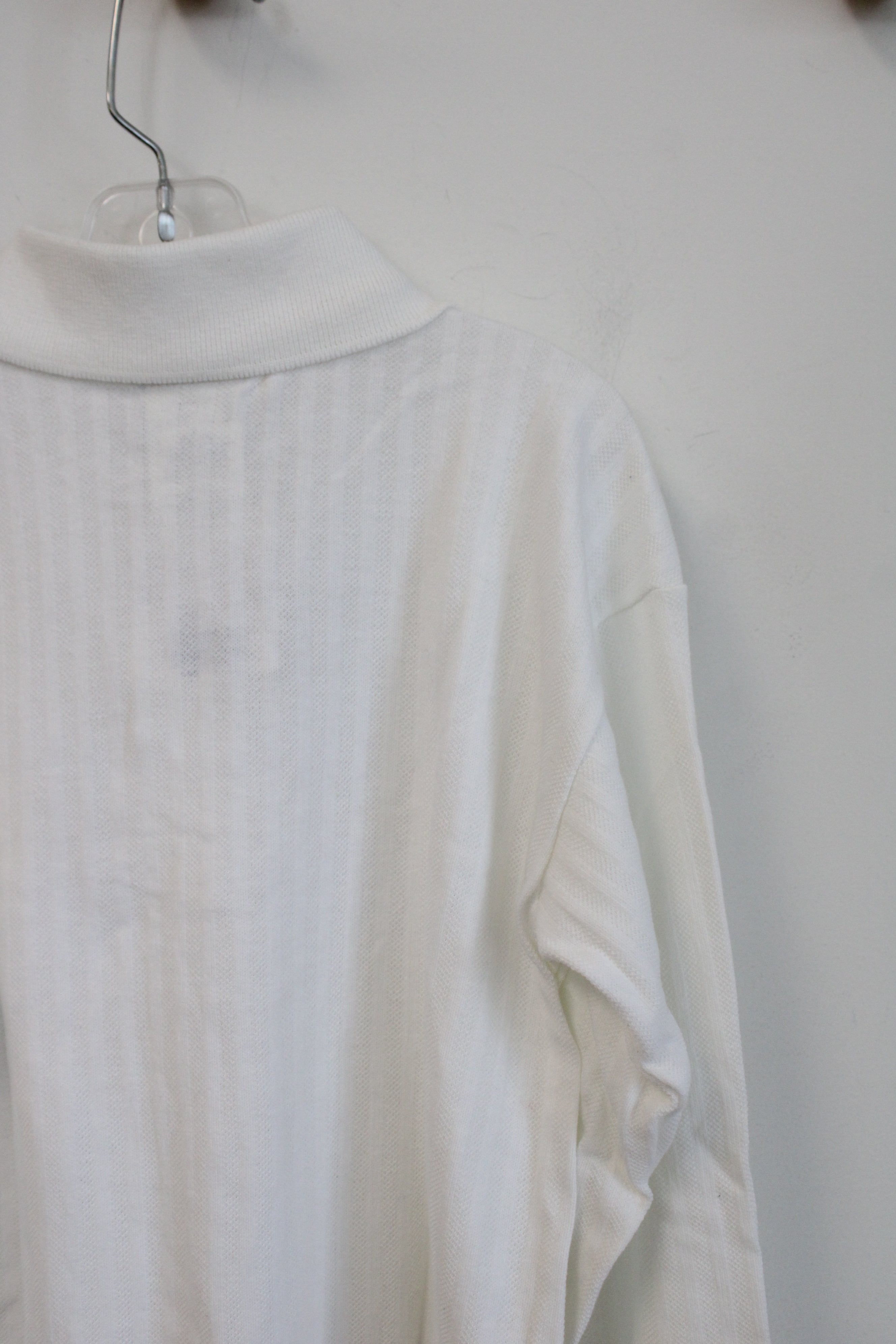 NEW Basic Image White Long Sleeved Polo Shirt | Youth 8