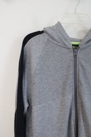 Athletic Works Gray & Black Zip-Up Jacket | Youth L (10/12) Husky