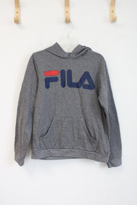 Fila Red Blue & Gray Hoodie | Youth L (14/16)