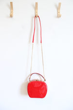 NEW La Terre Fashion Red Peta Approved Vegan Crossbody Bag