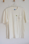 NEW Joe Marlin Cream Cotton Pocket Shirt | XL