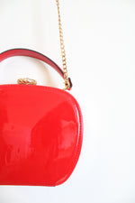 NEW La Terre Fashion Red Peta Approved Vegan Crossbody Bag