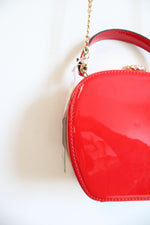 NEW La Terre Fashion Red Peta Approved Vegan Crossbody Bag
