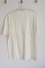 NEW Joe Marlin Cream Cotton Pocket Shirt | XL