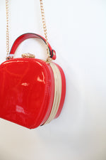 NEW La Terre Fashion Red Peta Approved Vegan Crossbody Bag