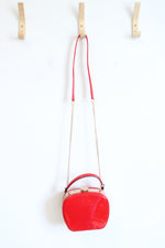 NEW La Terre Fashion Red Peta Approved Vegan Crossbody Bag