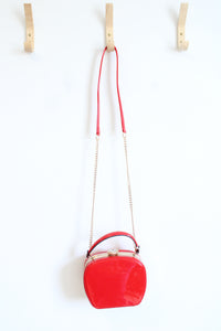 NEW La Terre Fashion Red Peta Approved Vegan Crossbody Bag