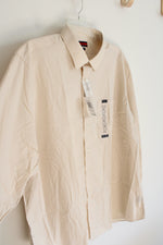 NEW Architect Regular Fit Tan Long Sleeved Button Down Shirt | 2XL (16-16.5, 34/35)