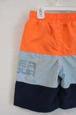 Under Armout Orange & Blue Swim Shorts | Youth 7