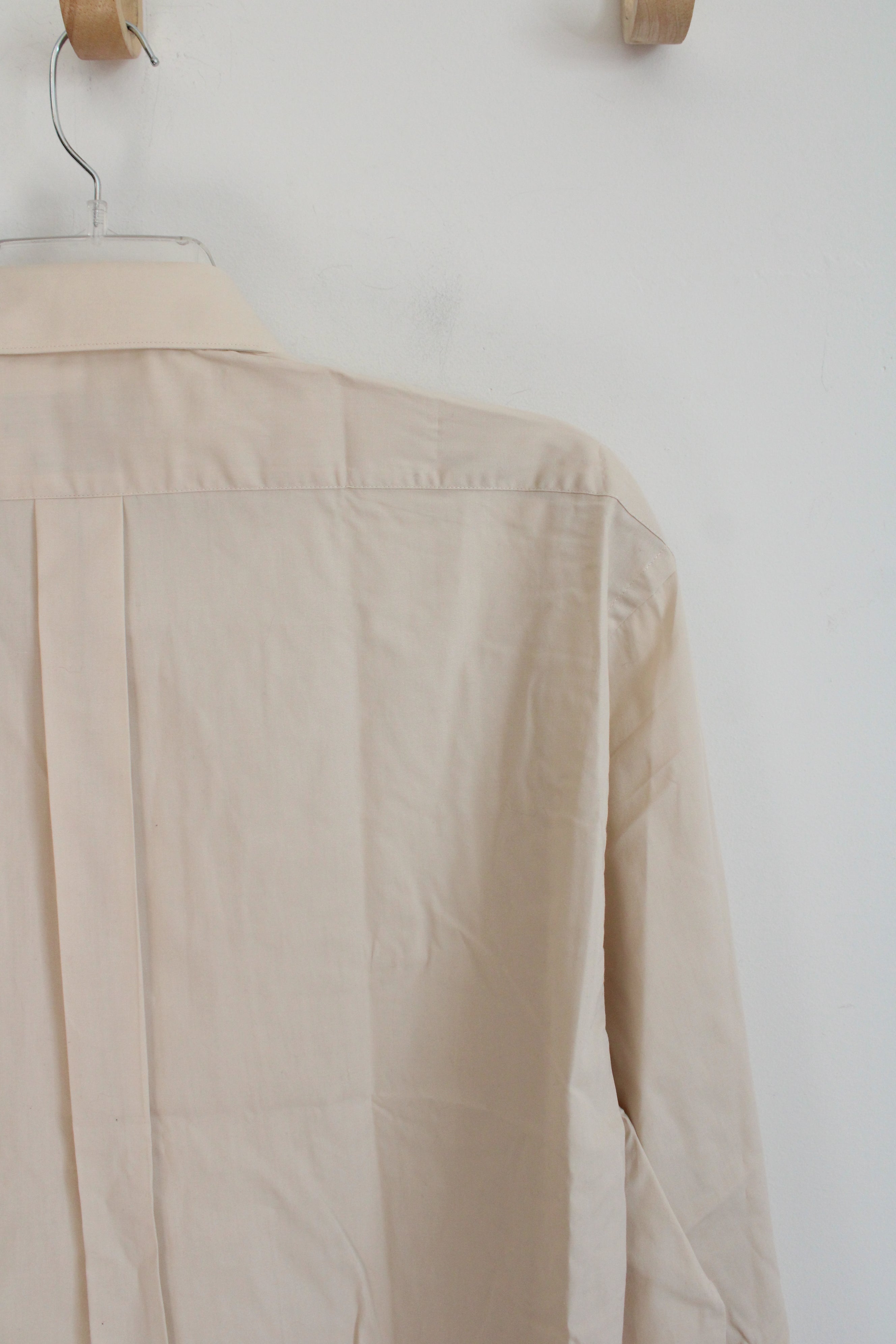 NEW Architect Regular Fit Tan Long Sleeved Button Down Shirt | 2XL (16-16.5, 34/35)