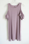 Just Be Light Purple Cold Shoulder Dress | M