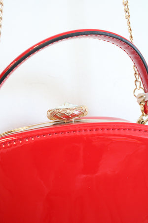 NEW La Terre Fashion Red Peta Approved Vegan Crossbody Bag