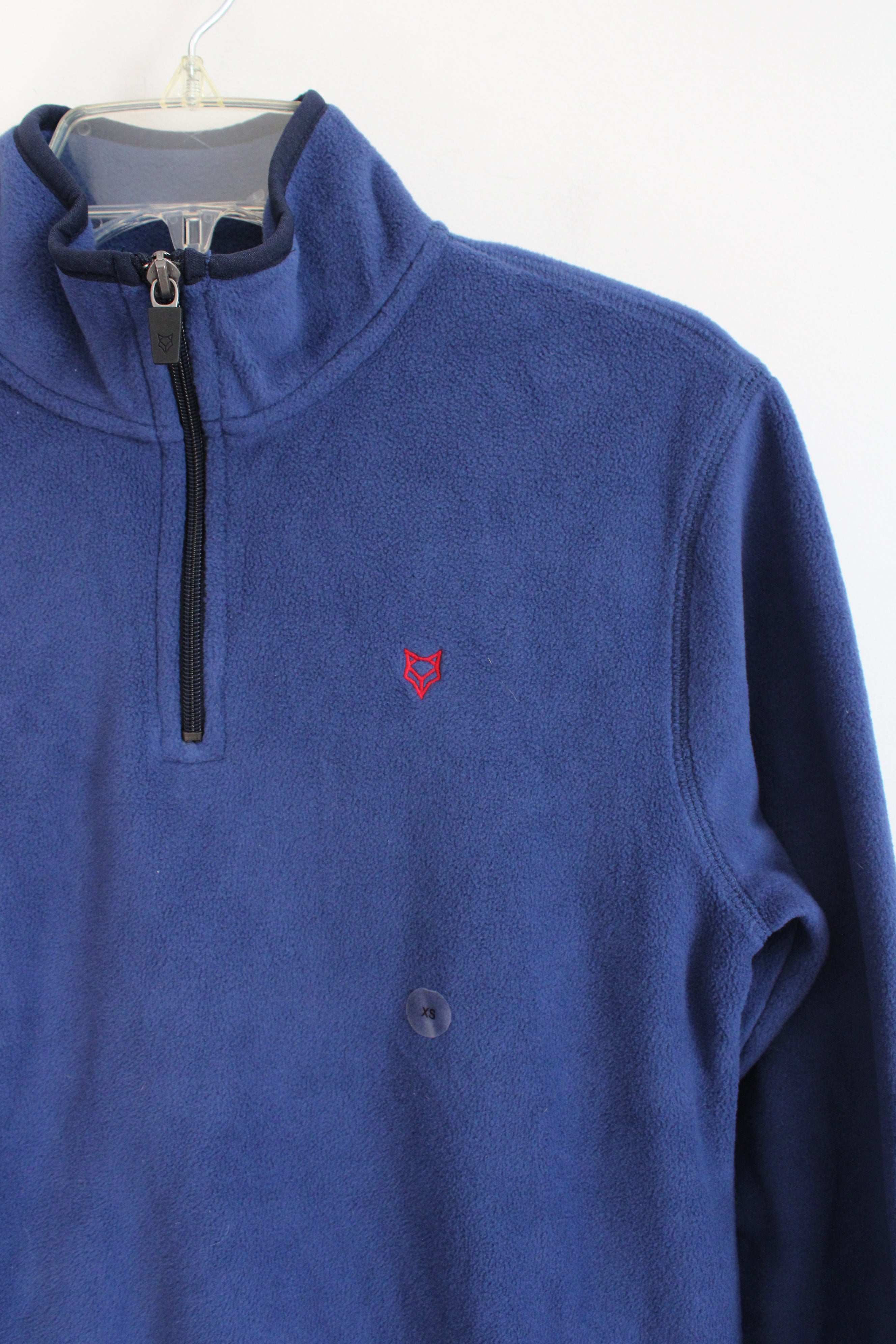 NEW Prince & Fox Blue Fleece Quarter ZIp Sweatshirt | XS