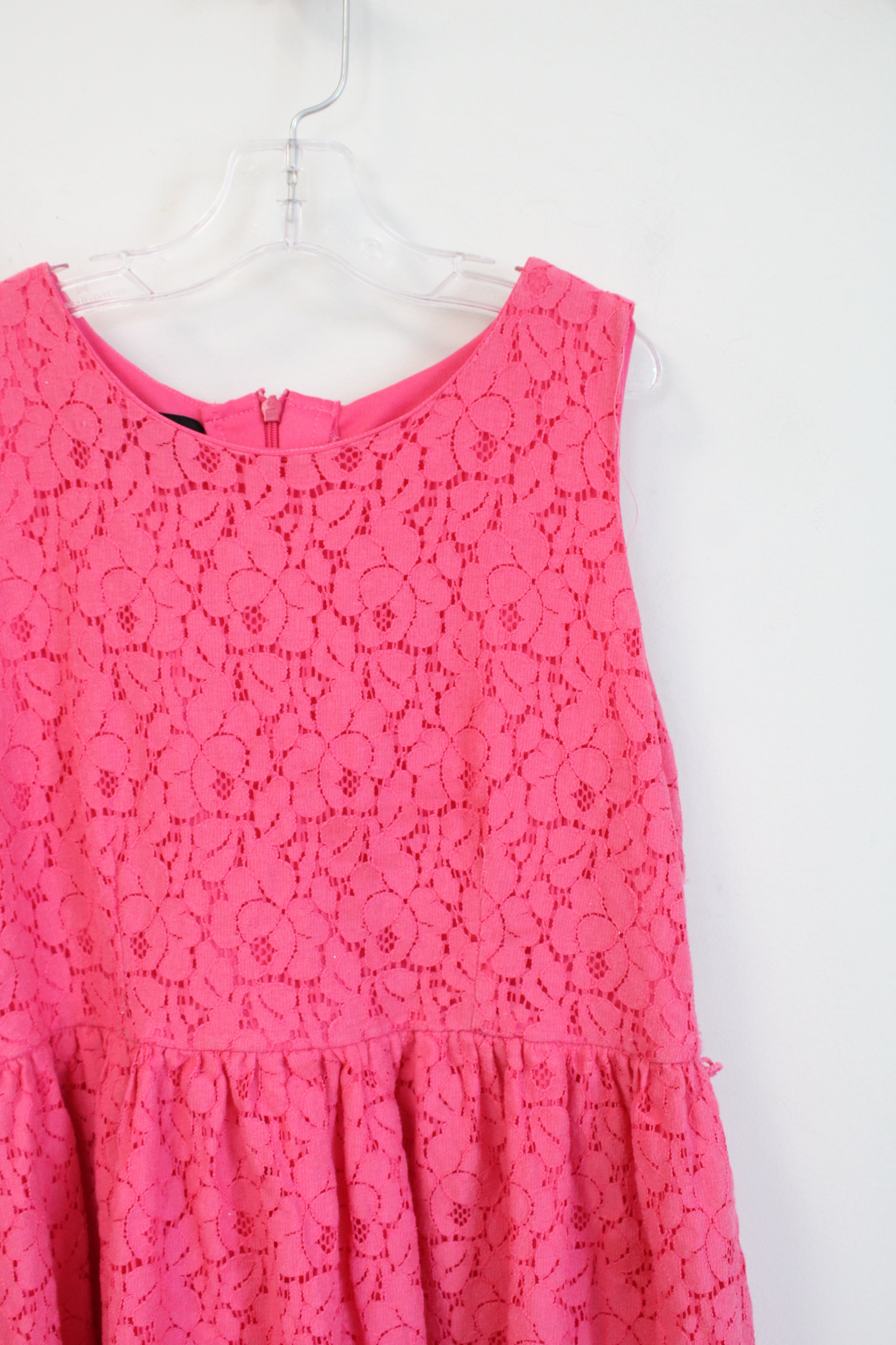 Holiday Editions Pink Lace Flower Dress | Youth XL (14/16)