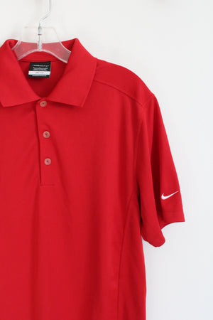 Nike Dri-Fit Red Polo Shirt | S