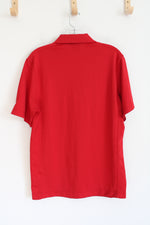 Nike Dri-Fit Red Polo Shirt | S