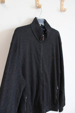 Polo Ralph Lauren Dark Gray Knit Full Zip Sweater | XXL