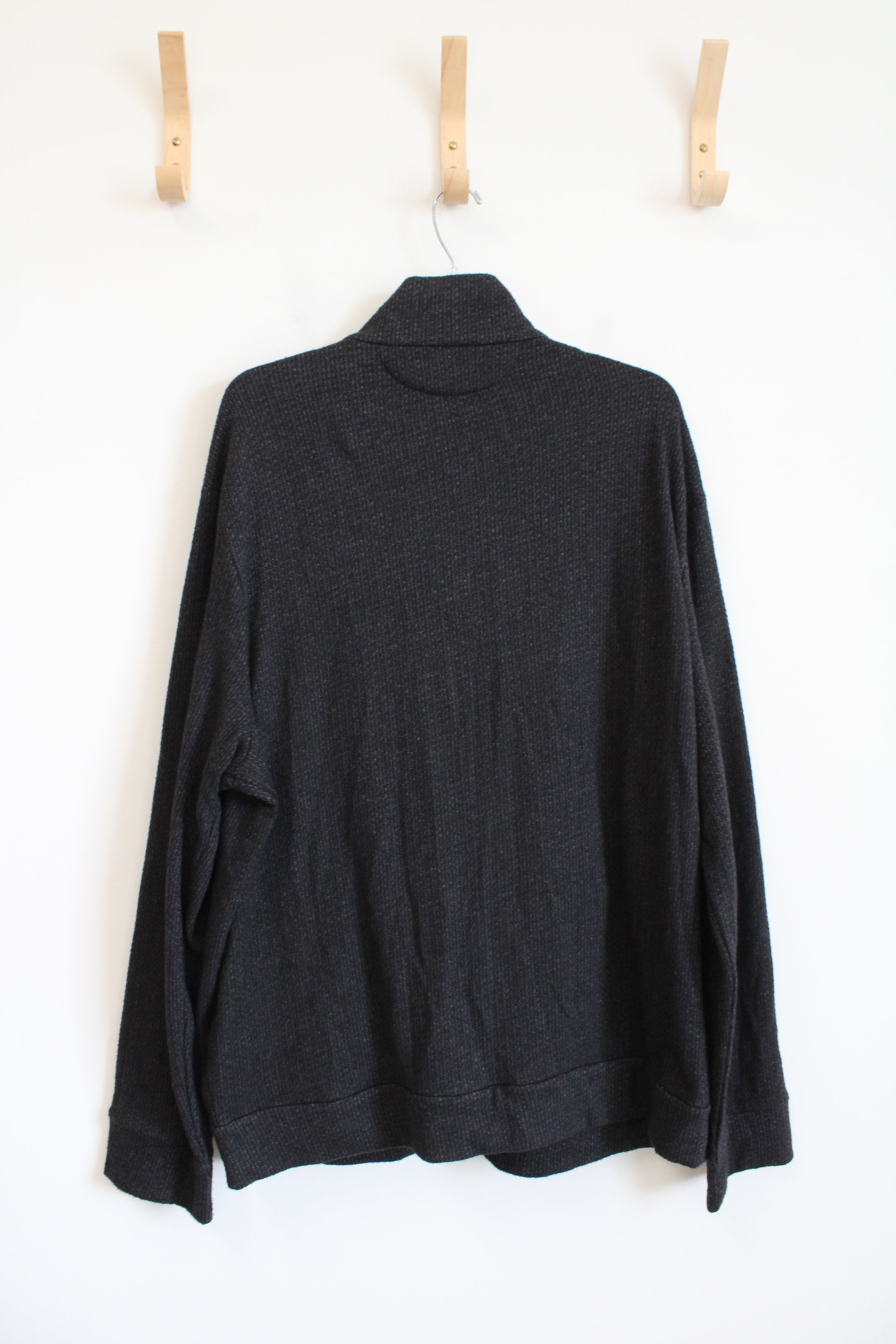 Polo Ralph Lauren Dark Gray Knit Full Zip Sweater | XXL