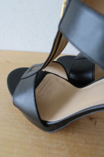 MICHAEL Michael Kors Berkley T-Strap Black Platform Heels | Size 9.5M