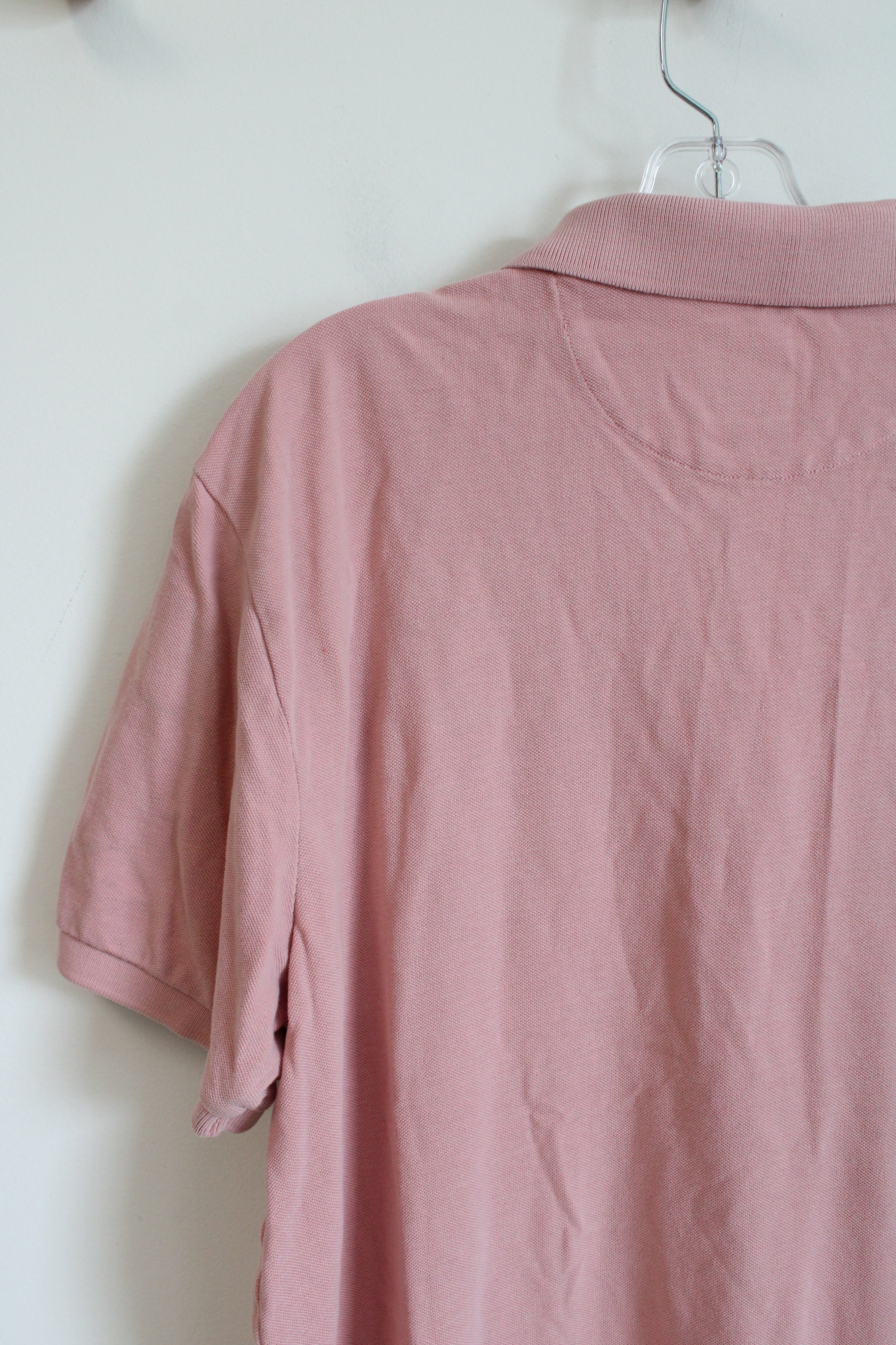 American Eagle Super Soft Pink Polo Shirt | L