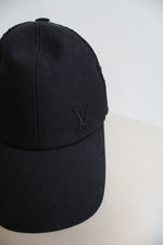 Louis Vuitton Black Mesh Signature Baseball Hat