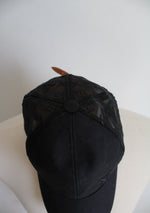 Louis Vuitton Black Mesh Signature Baseball Hat