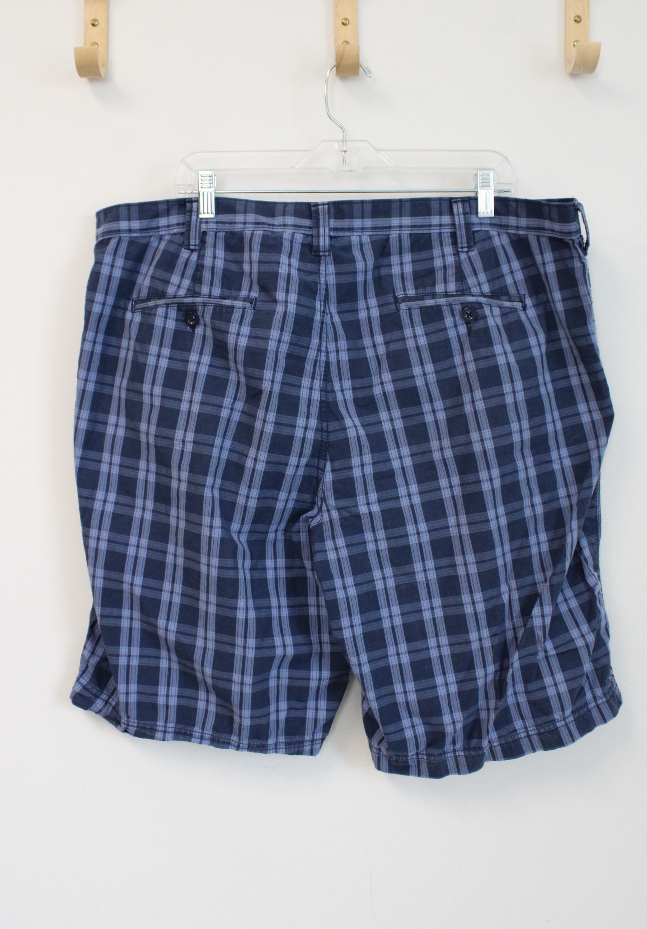 Apt. 9 Blue Plaid Cotton Shorts | 40