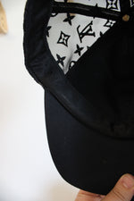 Louis Vuitton Black Mesh Signature Baseball Hat