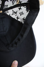 Louis Vuitton Black Mesh Signature Baseball Hat