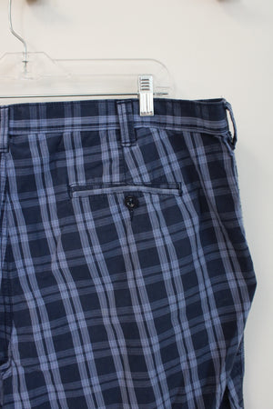 Apt. 9 Blue Plaid Cotton Shorts | 40