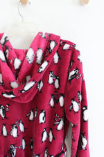 Vera Bradley Magenta Penguin Fuzzy Robe | S/M