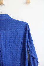 Robert Graham Blue Geometric Patterned Button Down Shirt | M