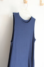 Time And Tru Navy Sleeveless Dress | XL