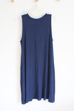 Time And Tru Navy Sleeveless Dress | XL