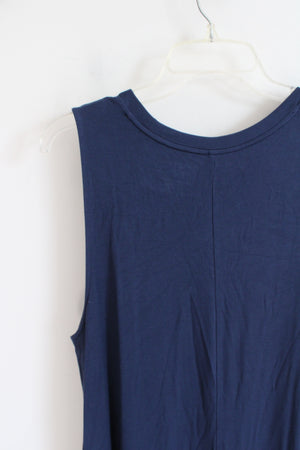 Time And Tru Navy Sleeveless Dress | XL