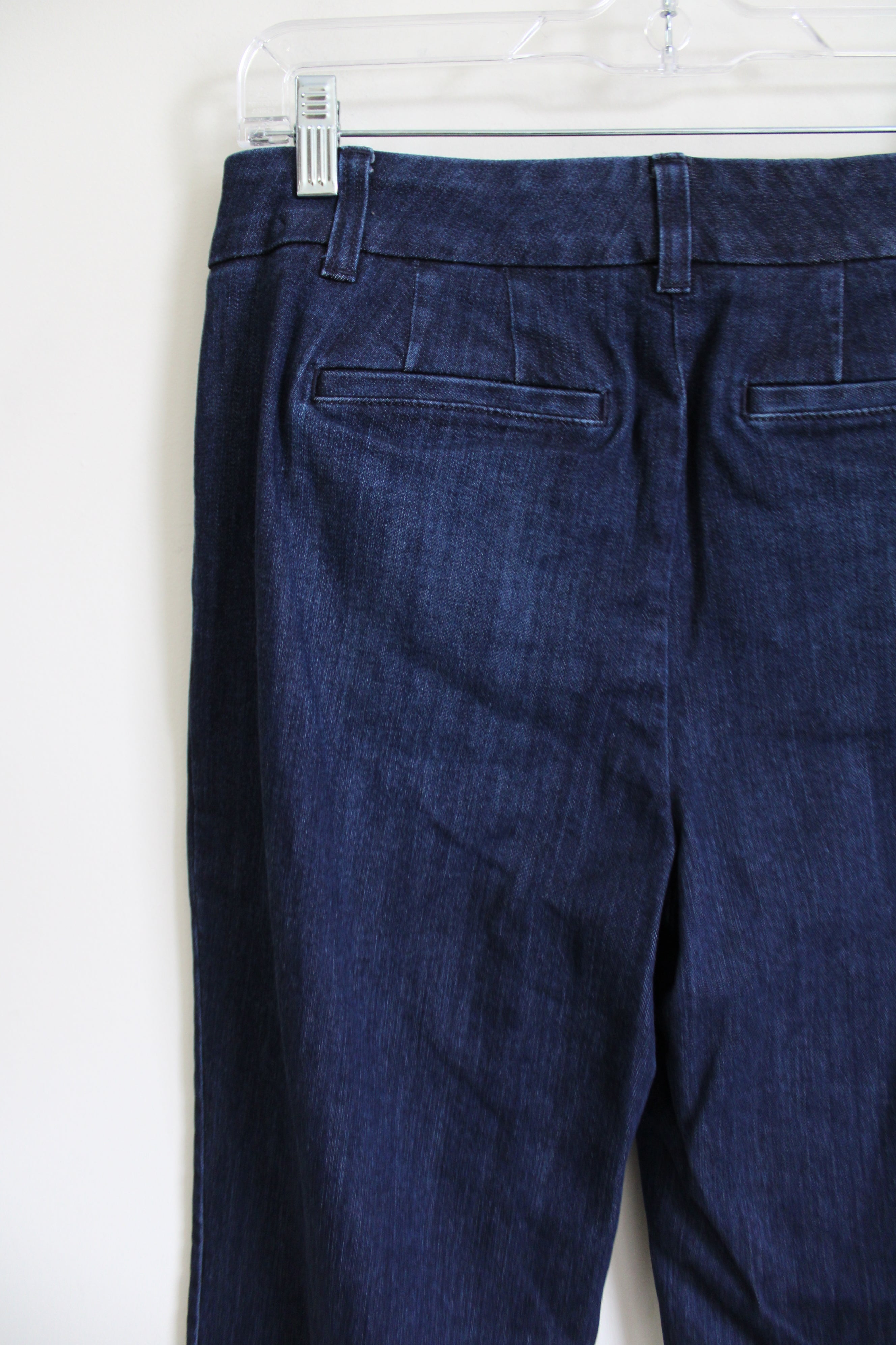 Talbots Front Button Detail Dark Wash Jeans 8 Petite Jubilee