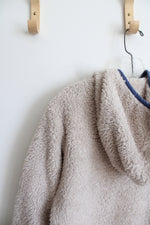Patagonia Tan & Blue Soft Fuzzy 1/4 Zip Jacket | S