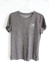 Under Armour Gray Patterned Athletic Top | M