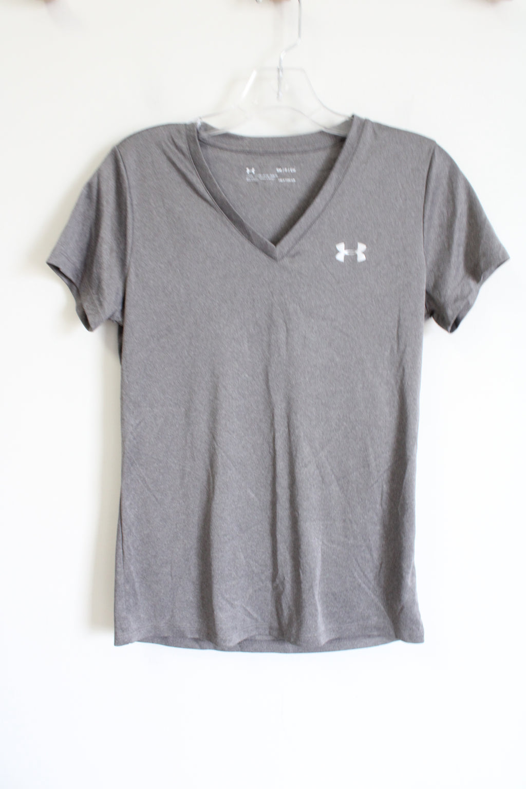 Under Armour Gray V-Neck Athletic Top | S