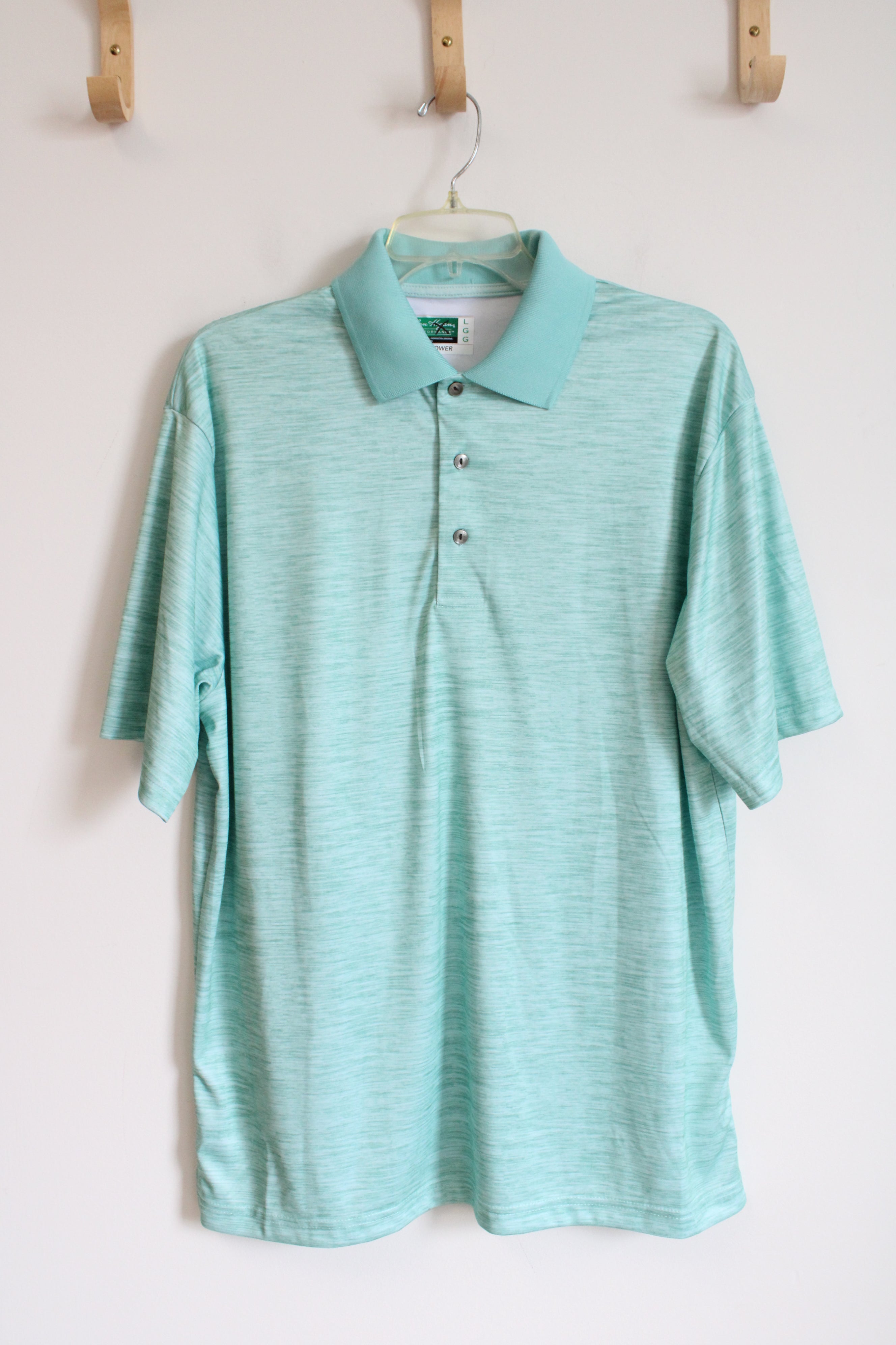 Ben Hogan Turquoise Green Polo Shirt | L