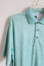 Ben Hogan Turquoise Green Polo Shirt | L