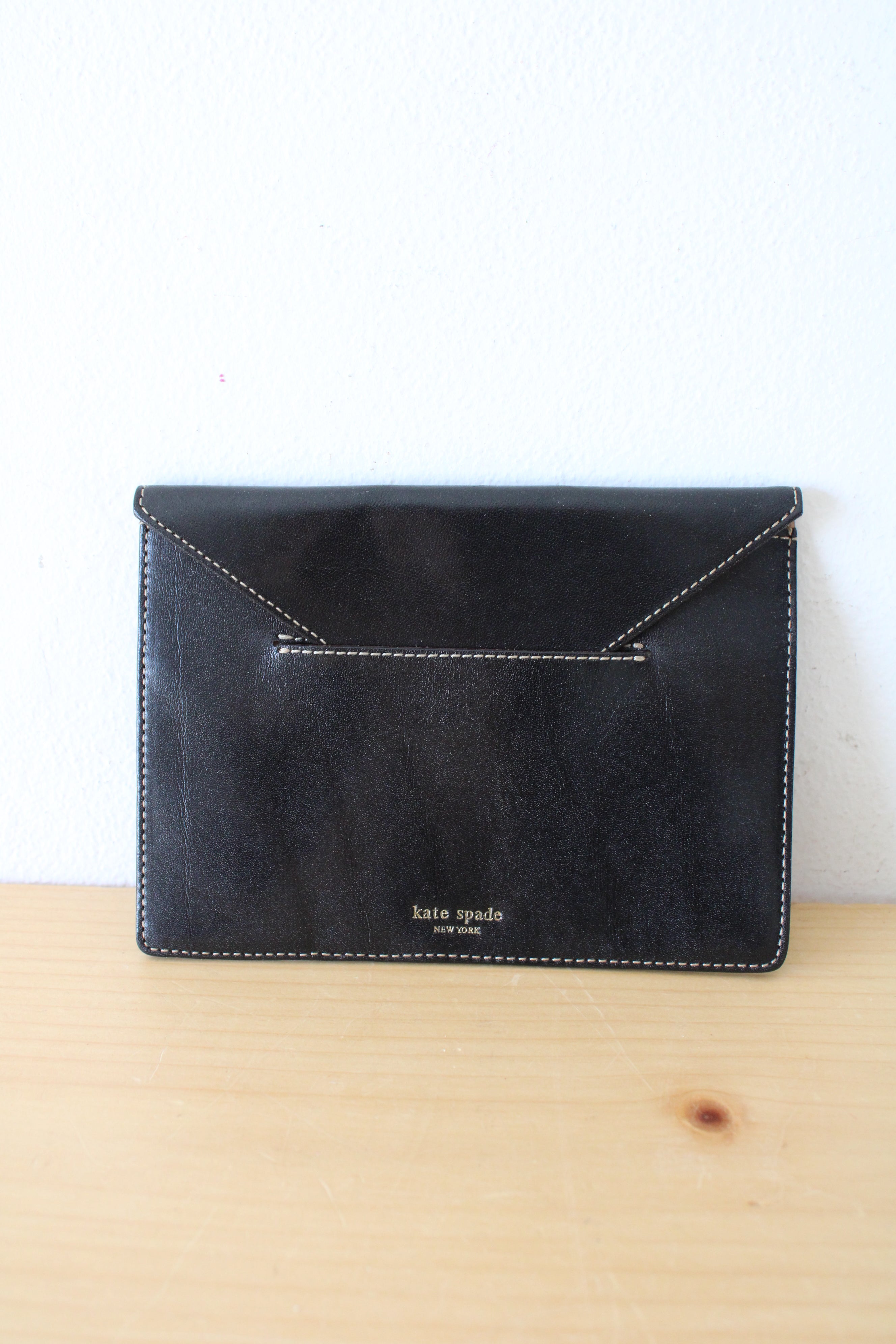 Kate Spade Wellesley Black Leather Passport Holder