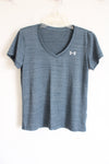Under Armour Blue V-Neck Athletic Top | S