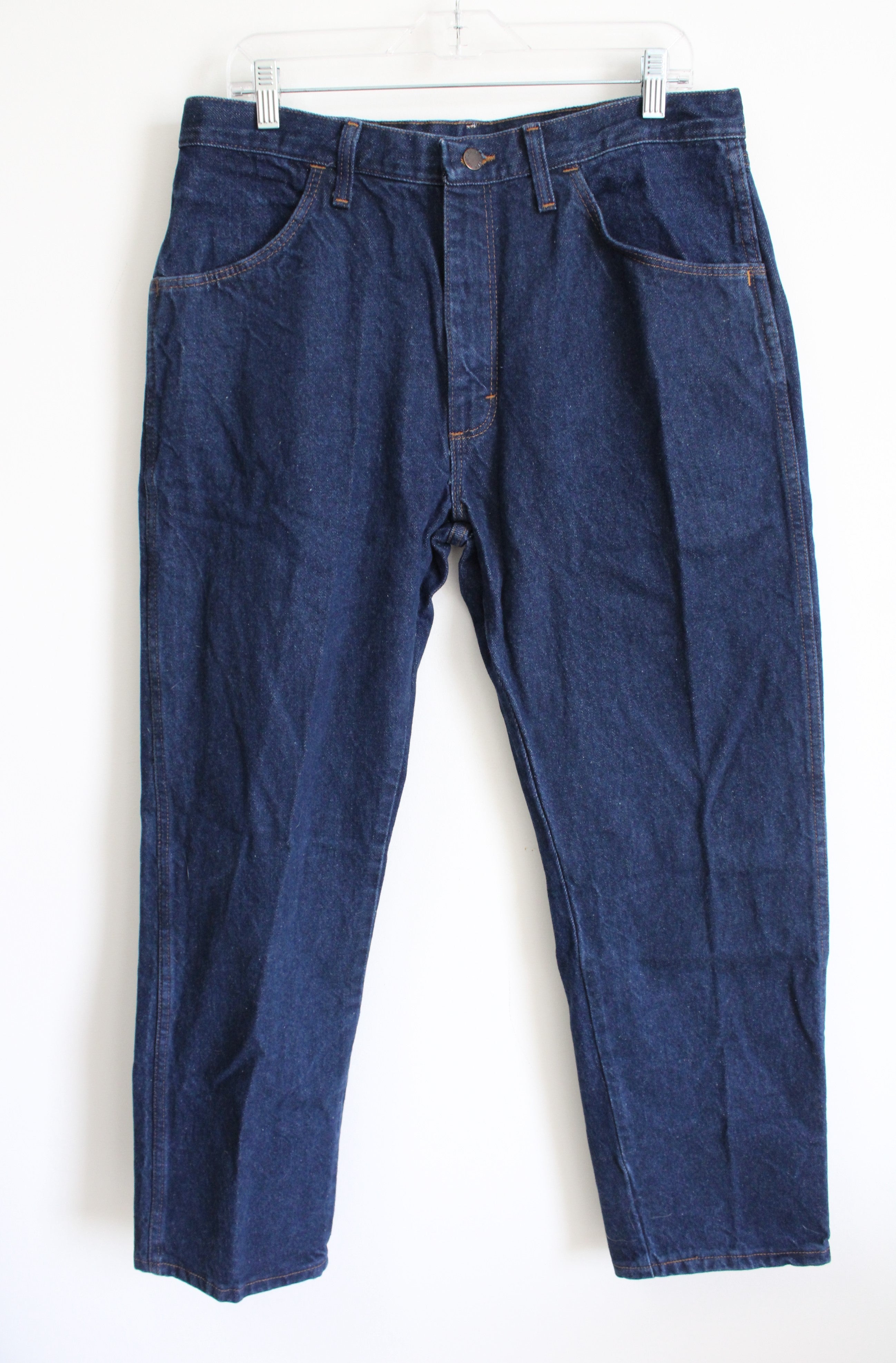 Rustler Blue Dark Wash Jeans | 36X29