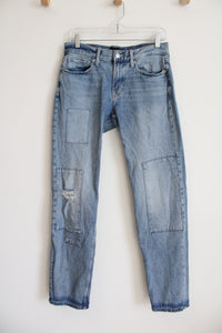 Free Assembly Distressed Patched Jeans | 30X32