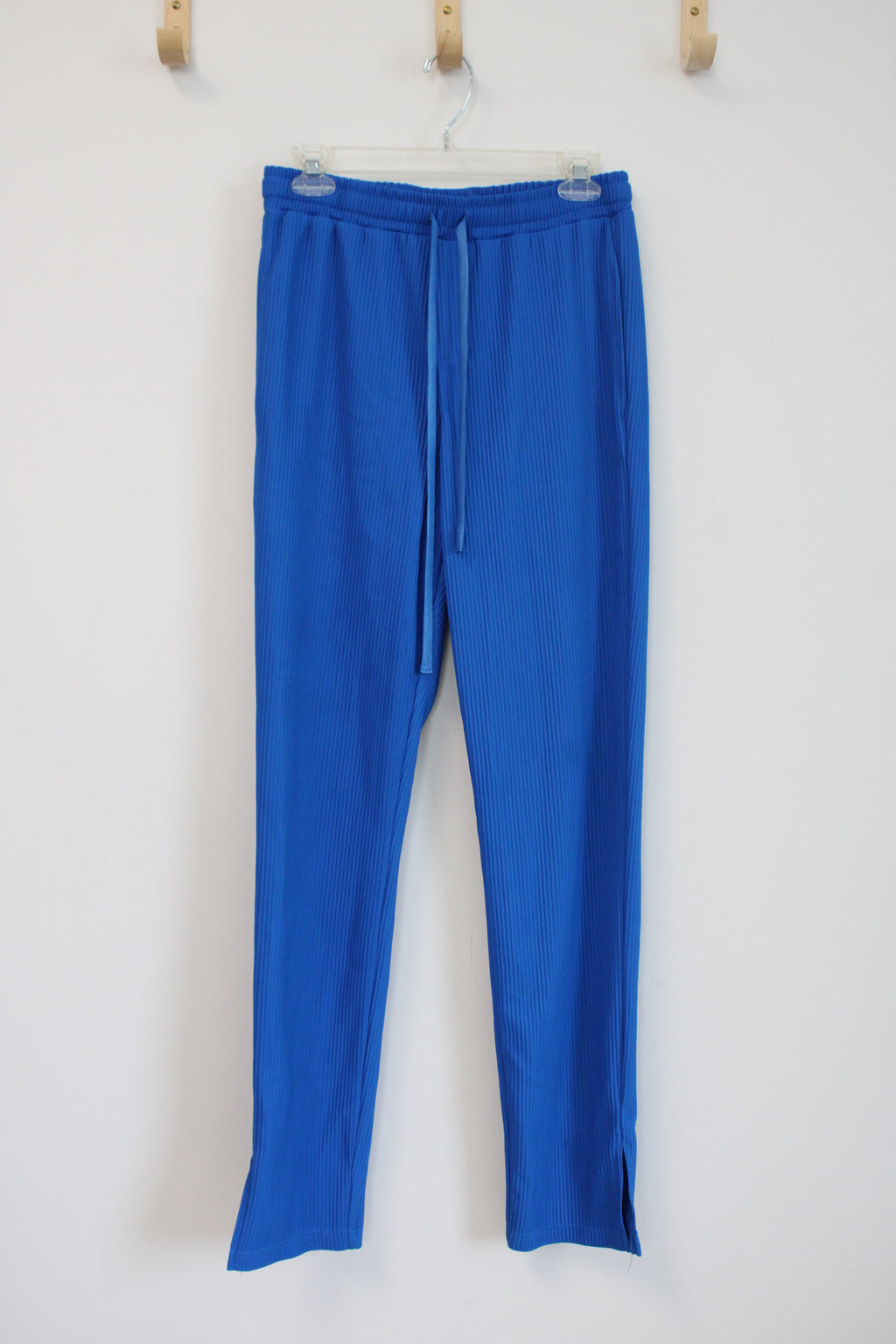 Nova Men Blue Ribbed Sweatpants | S